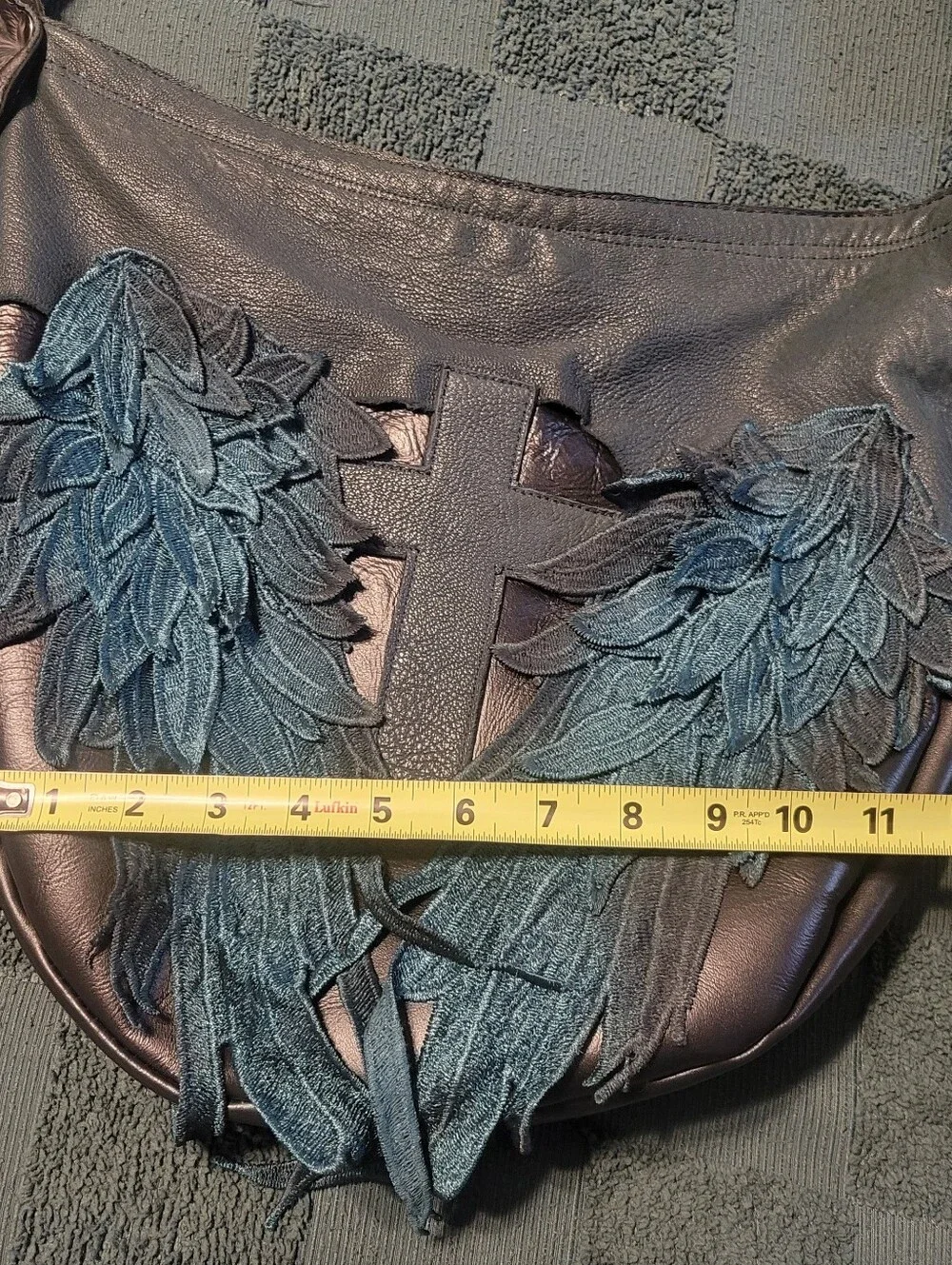 SWEETSMOKE BAGS CROSS/WINGS LEATHER HOBO